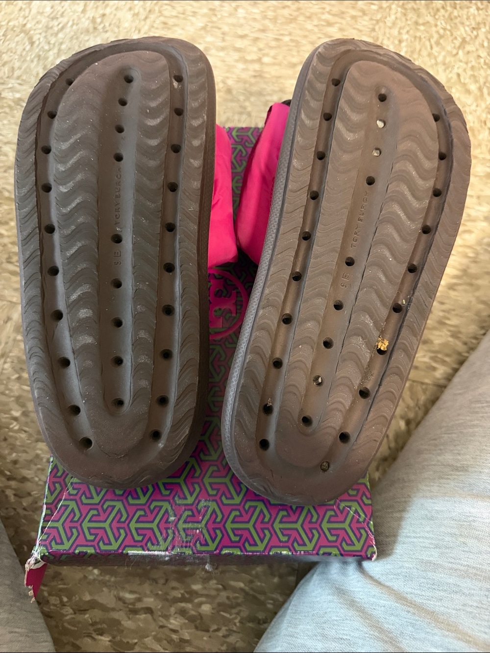Tory Burch Magenta Pocket Sport Slide Sandals EUC - Picture 9 of 11